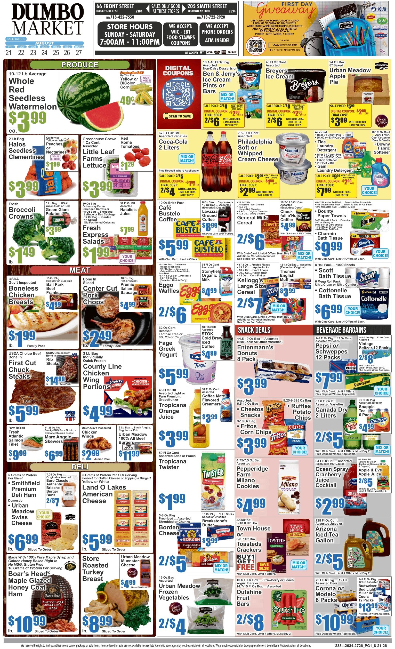 Dumbo Market Key Food Weekly Ad August 21 - 27, 2026