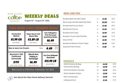 Niskayuna Co-op Weekly Ad August 23 - 29, 2026