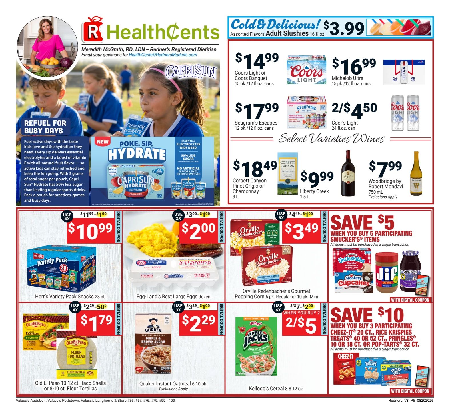 Redner's Markets (Audubon and other locations, PA) Weekly Ad August 20 - 26, 2026