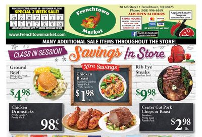 Frenchtown Market Weekly Ad August 28 - September 3, 2026