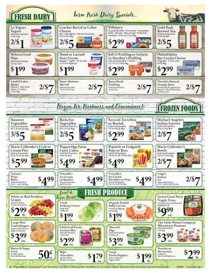 Frenchtown Market Weekly Ad August 28 - September 3, 2026