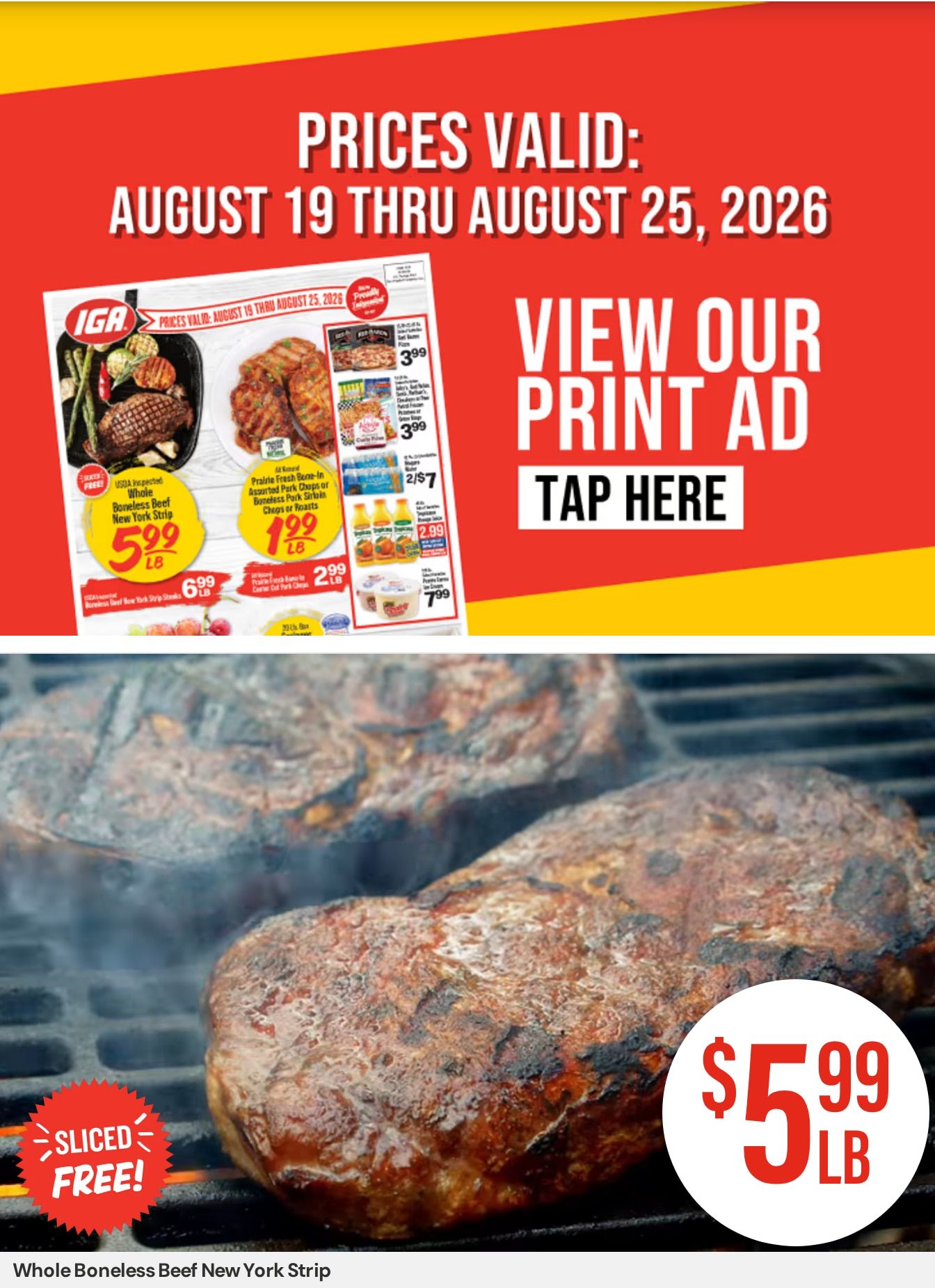 My IGA Weekly Ad August 19 - 25, 2026