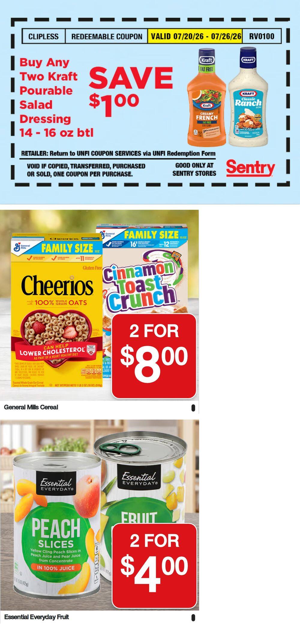 Sentry Foods Milwaukee Weekly Ad August 20 - 26, 2026