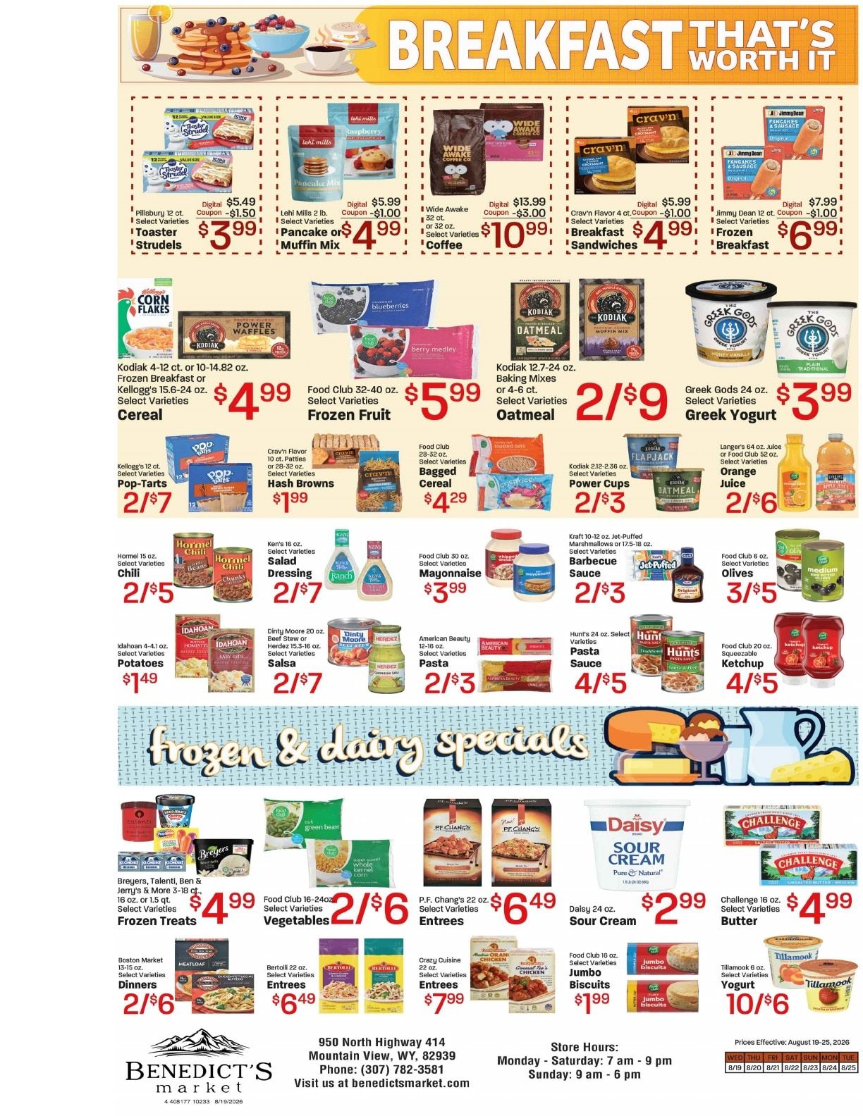 Benedict's Market Weekly Ad August 19 - 25, 2026