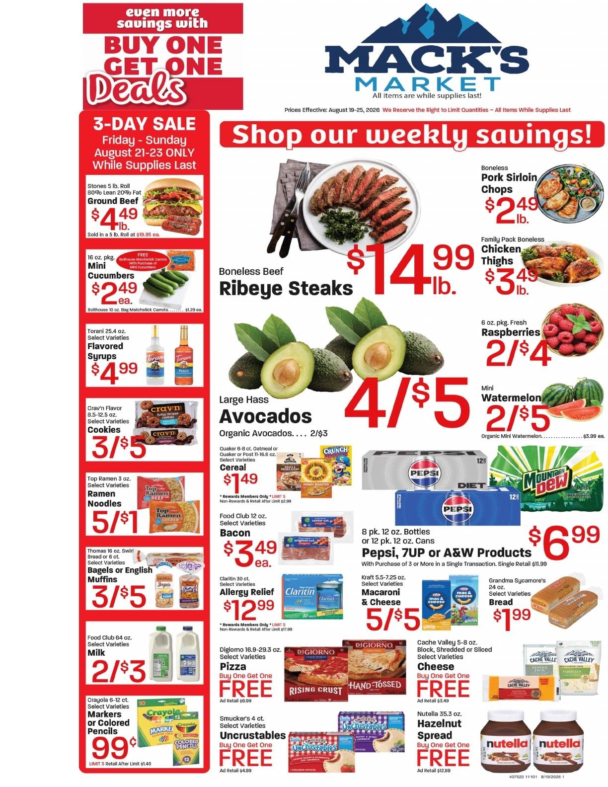 Mack's Market Weekly Ad August 19 - 25, 2026