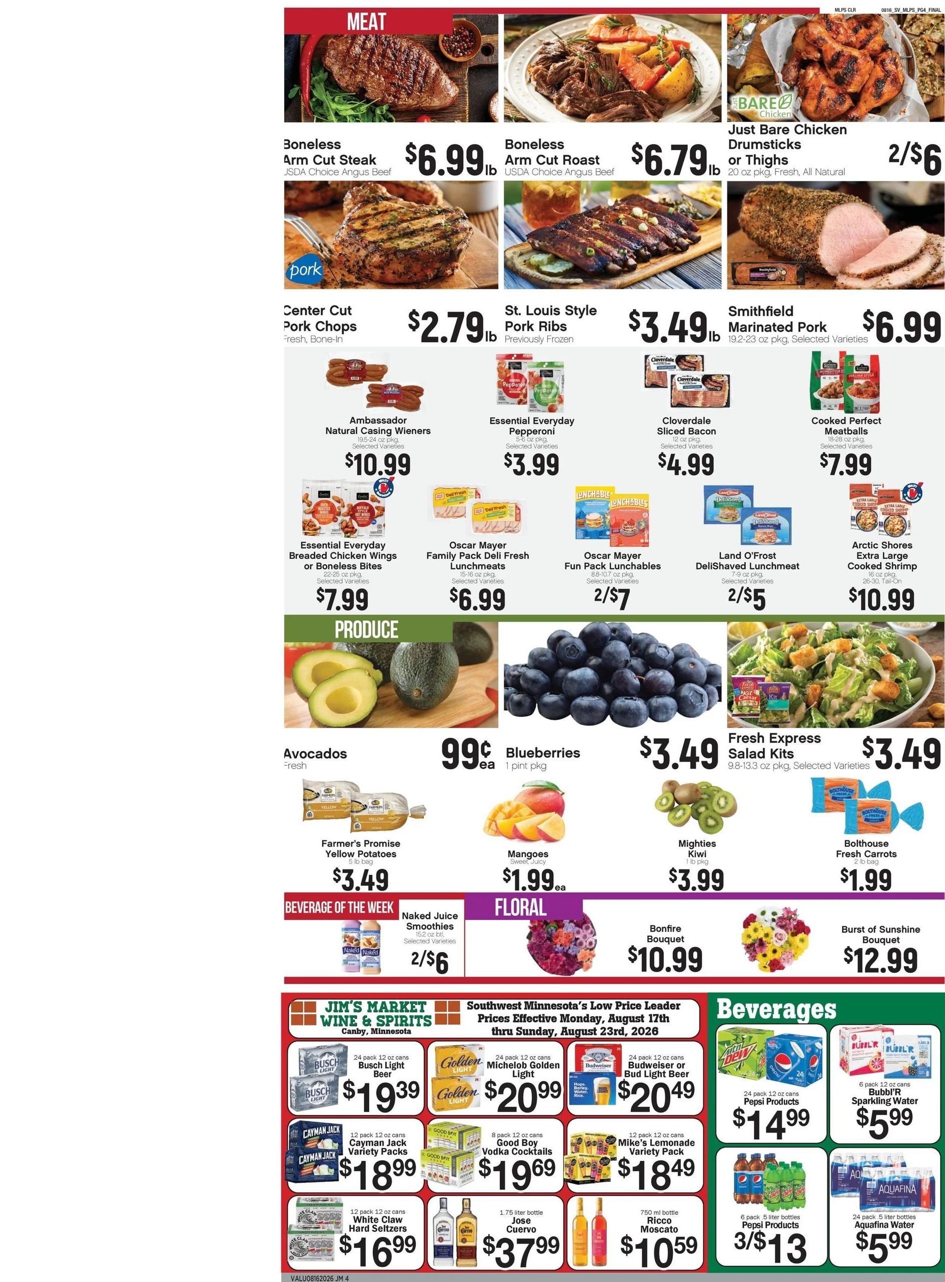 Jim's Market Weekly Ad August 21 - 21, 2026