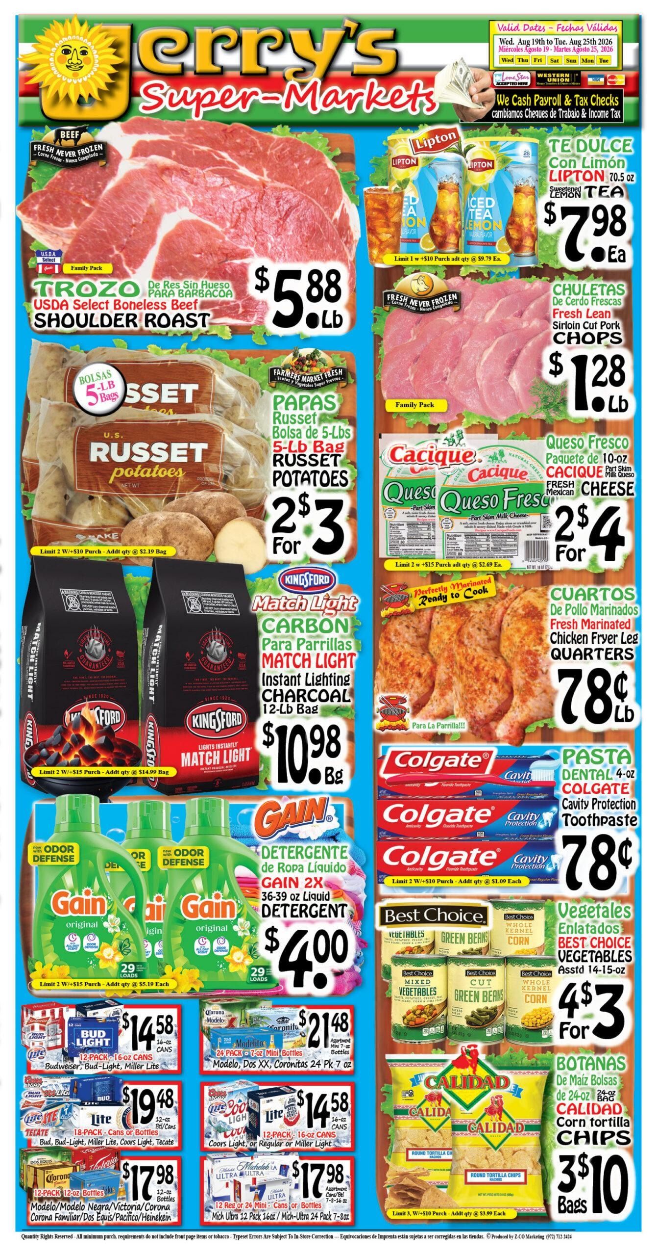 Jerry's Supermarkets Weekly Ad August 21 - 21, 2026