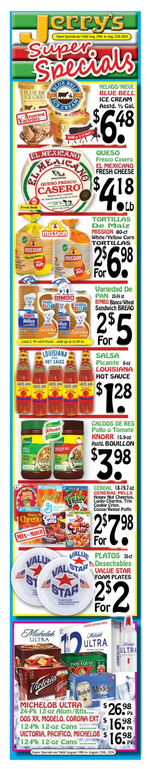 Jerry's Supermarkets Weekly Ad August 21 - 21, 2026