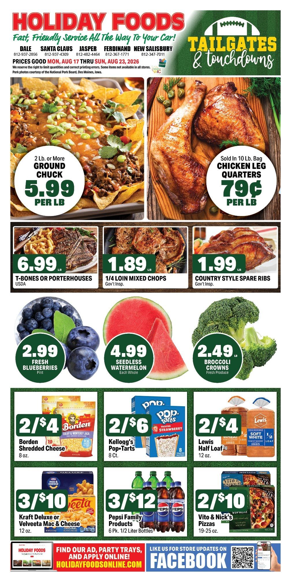 Holiday Foods (Indiana) Weekly Ad August 19 - 25, 2026