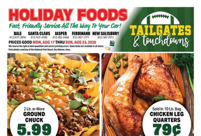 Holiday Foods (Indiana) Weekly Ad August 19 - 25, 2026