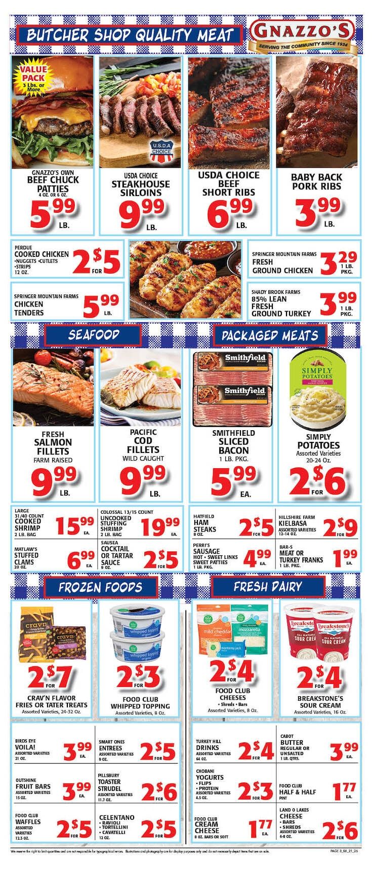 Gnazzo's Food Center Weekly Ad August 19 - 25, 2026