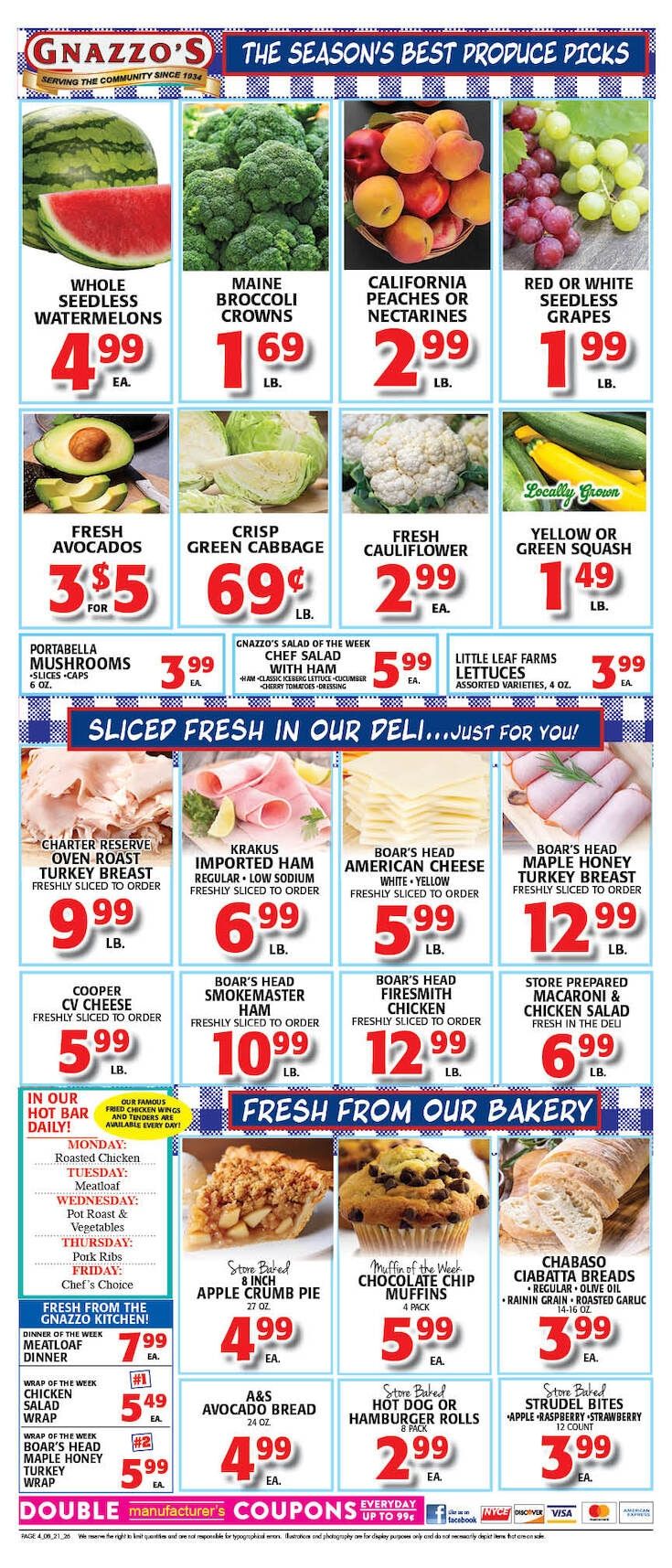 Gnazzo's Food Center Weekly Ad August 19 - 25, 2026