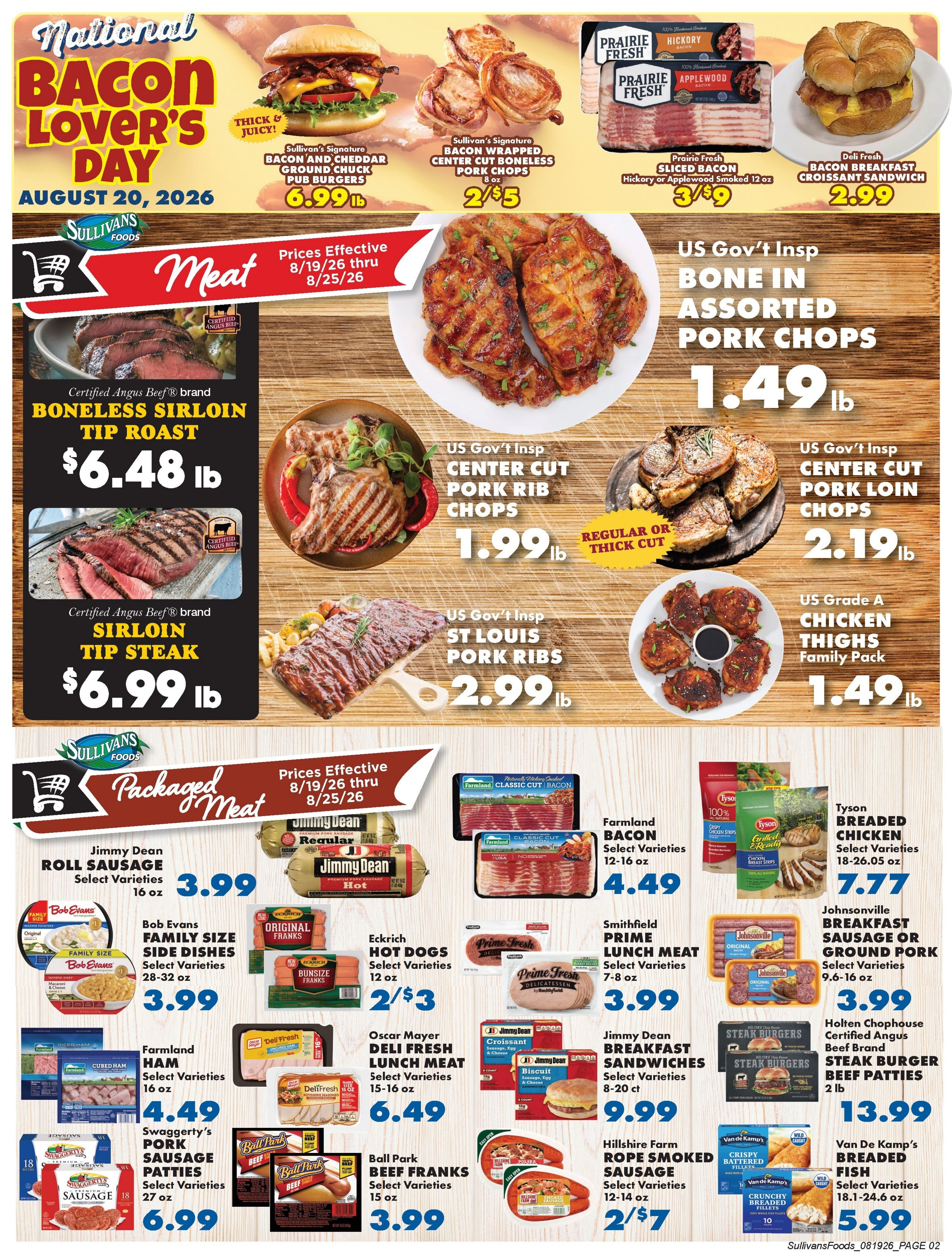 Sullivan's Foods (Freeport and other locations, IL) Weekly Ad August 19 - 26, 2026