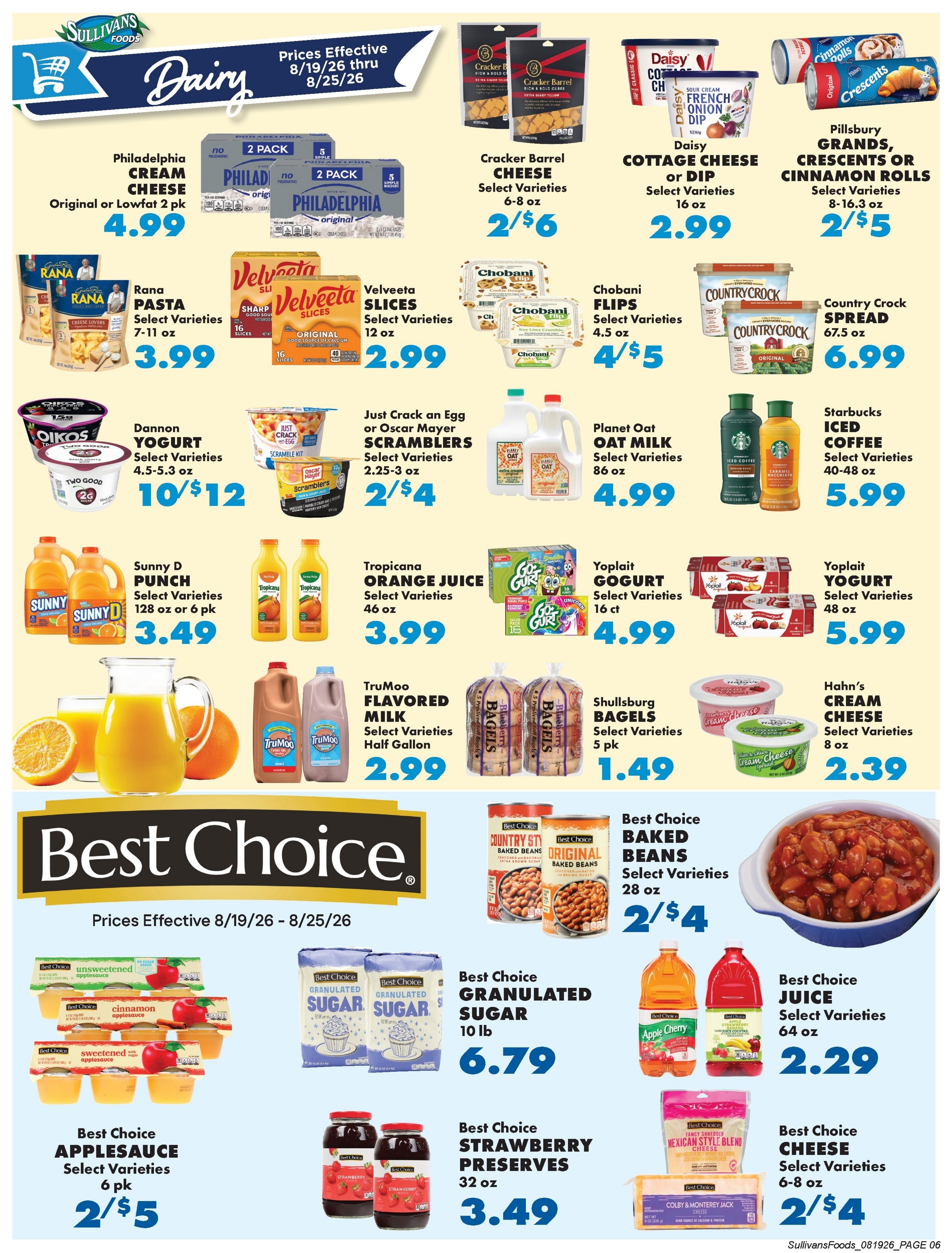 Sullivan's Foods (Freeport and other locations, IL) Weekly Ad August 19 - 26, 2026