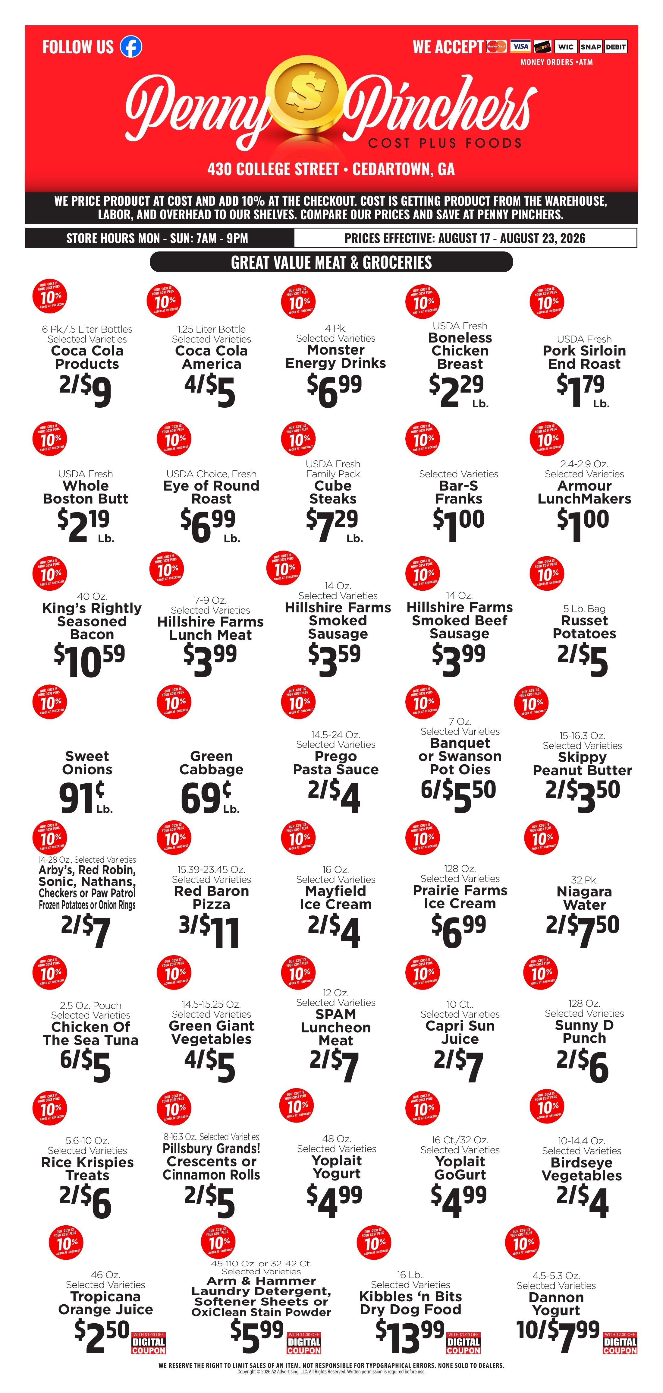Penny Pinchers Weekly Ad August 17 - 23, 2026