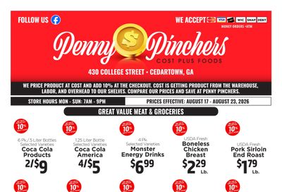 Penny Pinchers Weekly Ad August 17 - 23, 2026