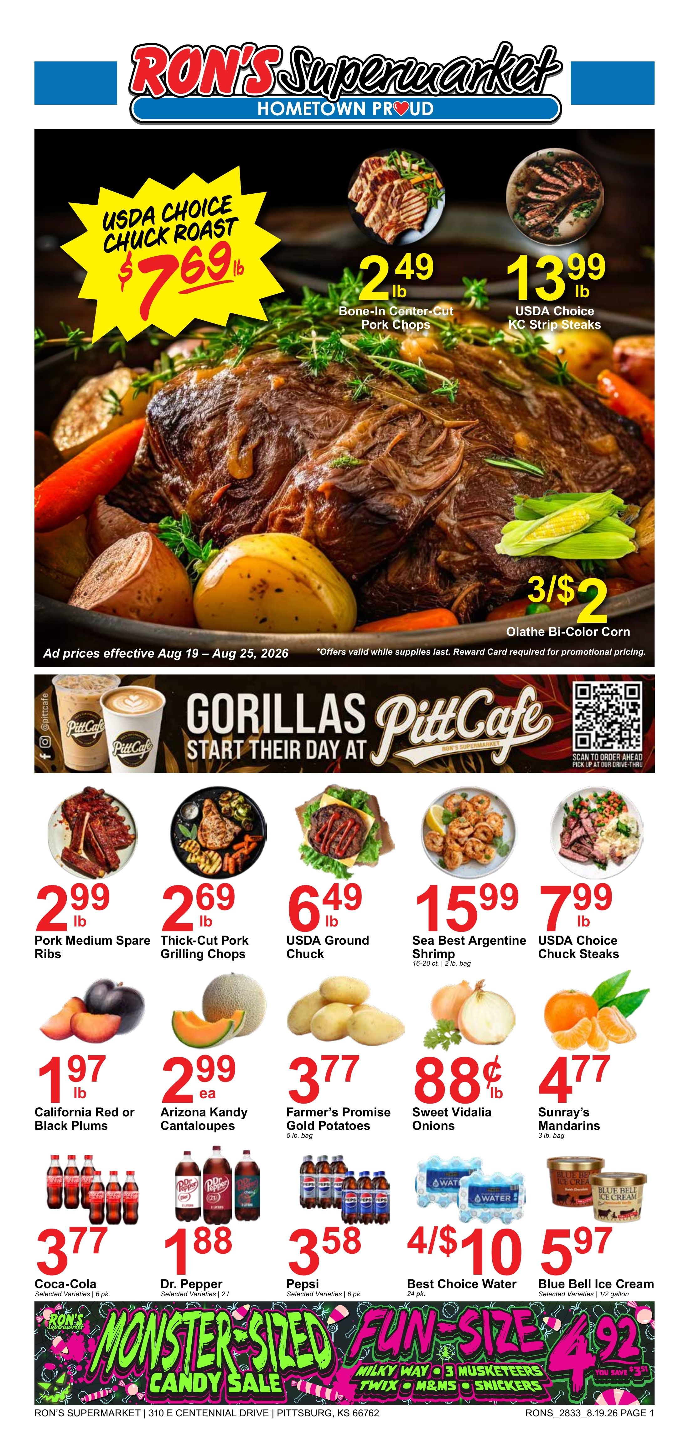 Ron's Supermarket Weekly Ad August 19 - 25, 2026