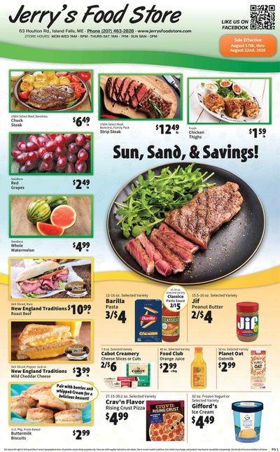 Jerry's Food Store Weekly Ad August 21 - 27, 2026