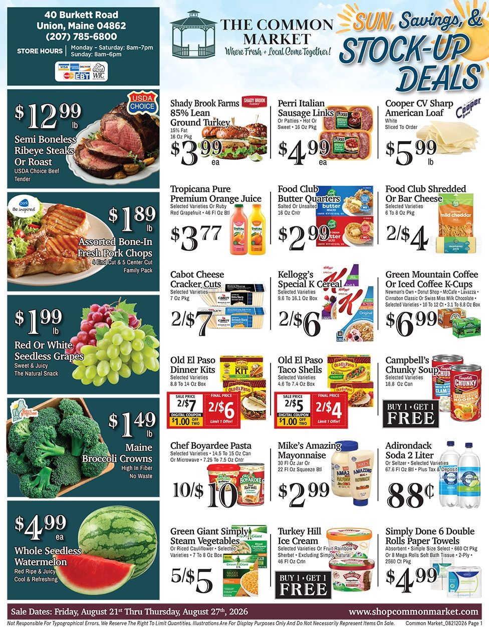 The Common Market Weekly Ad August 21 - 27, 2026