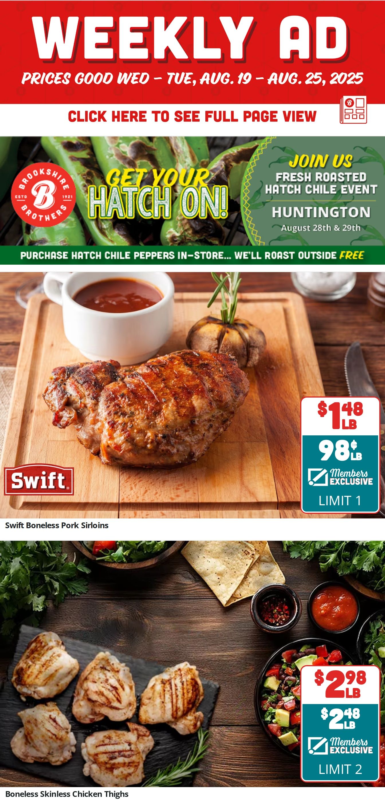 Brookshire Brothers (Huntington, TX) Weekly Ad August 19 - 25, 2026