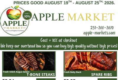 Apple Market Fairhope Weekly Ad August 19 - 25, 2026