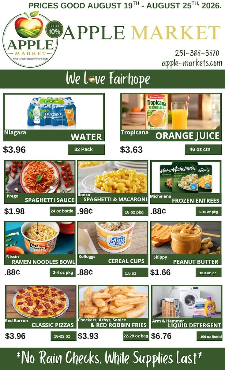 Apple Market Fairhope Weekly Ad August 19 - 25, 2026