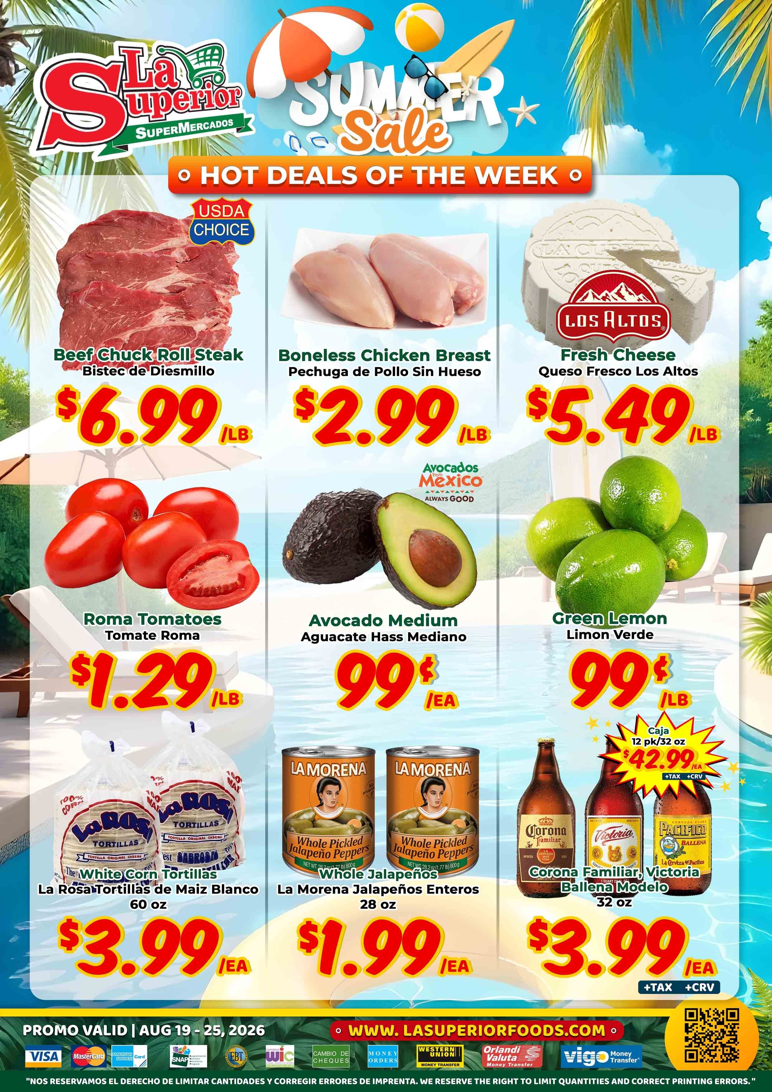 La Superior Mercados Weekly Ad August 19 - 25, 2026