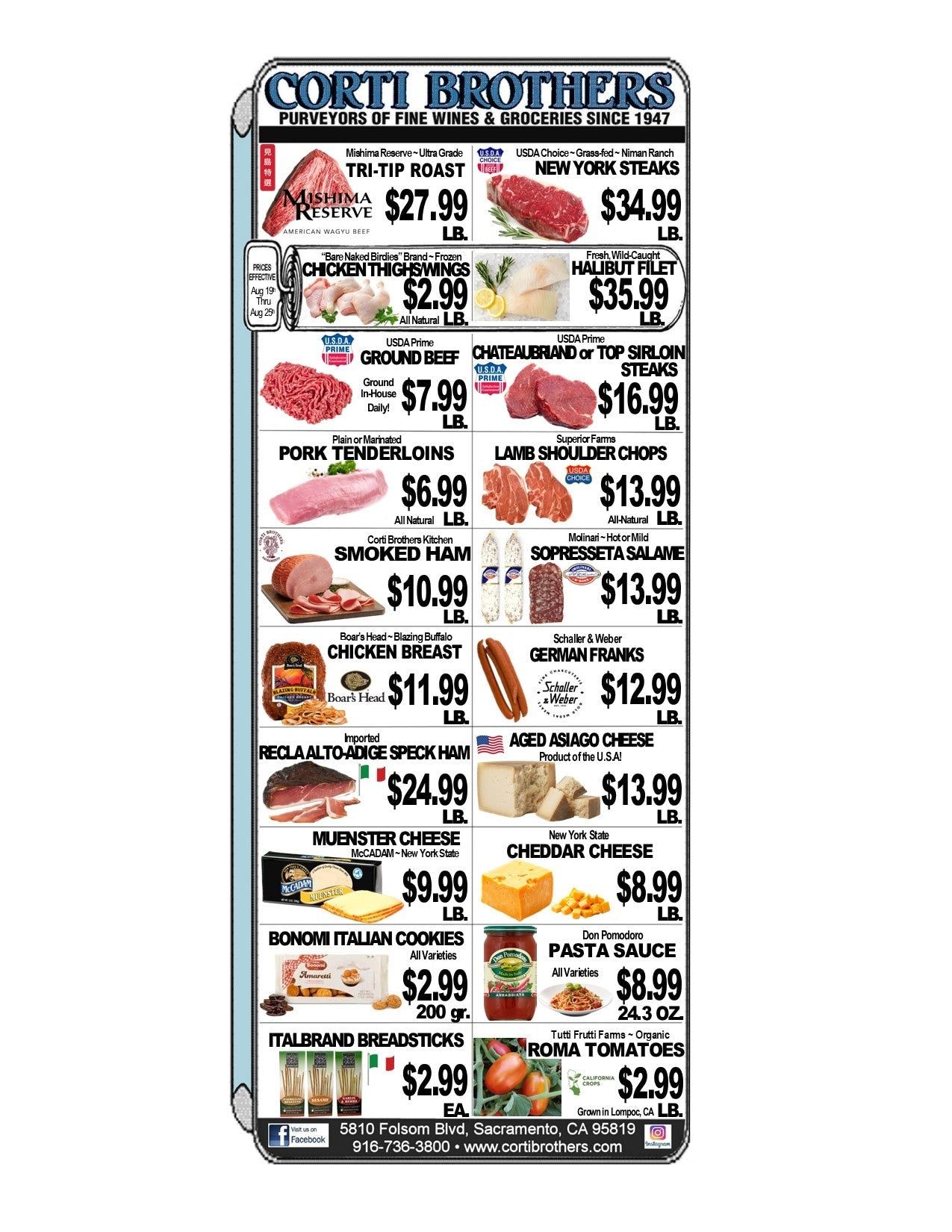Corti Brothers Weekly Ad August 19 - 25, 2026