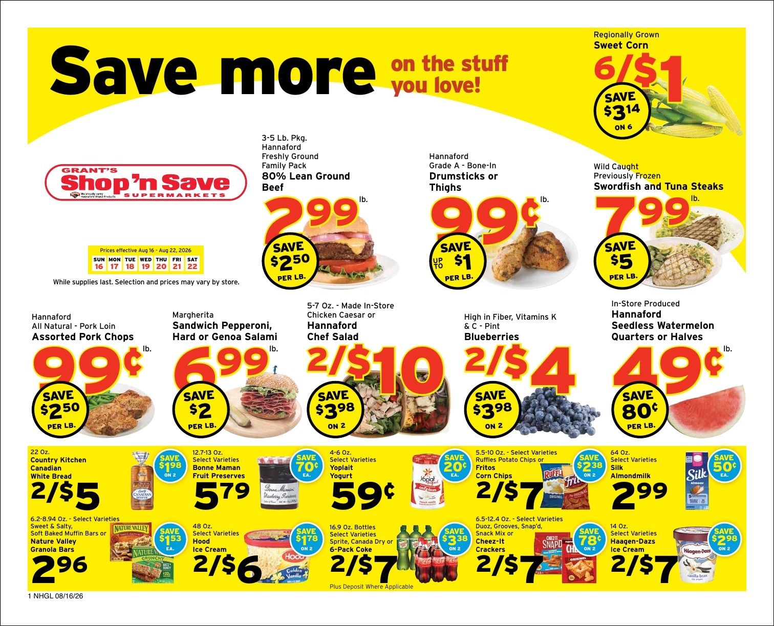 Grant's Shop 'n Save Weekly Ad August 23 - 29, 2026