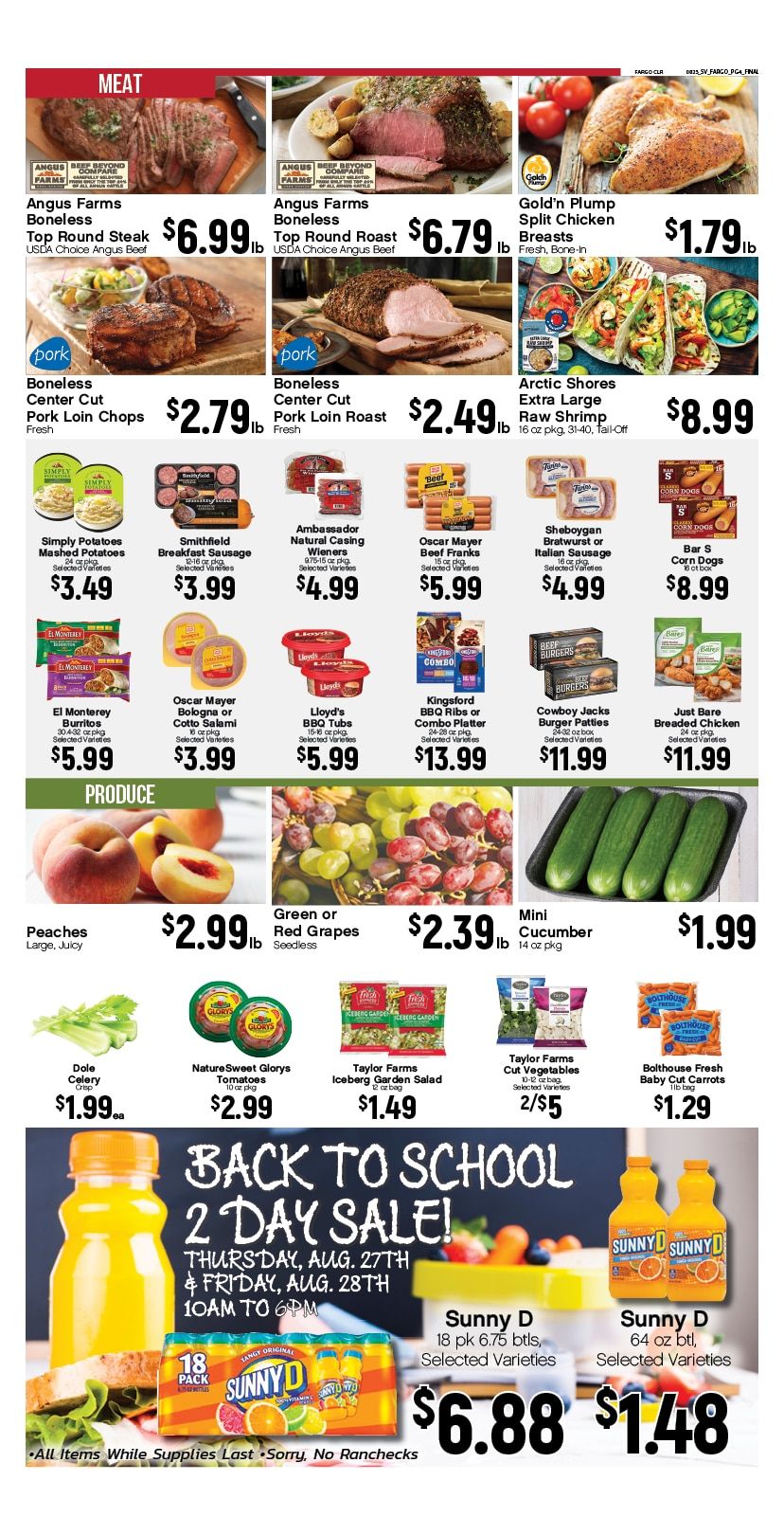 Hinrichs SuperValu Weekly Ad August 24 - 30, 2026