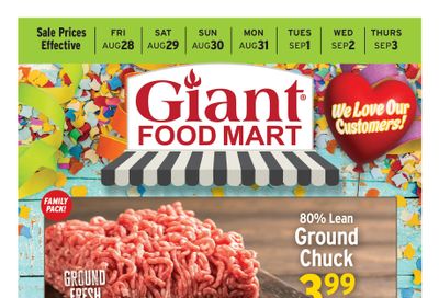 Giant Food Mart Weekly Ad August 28 - September 3, 2026
