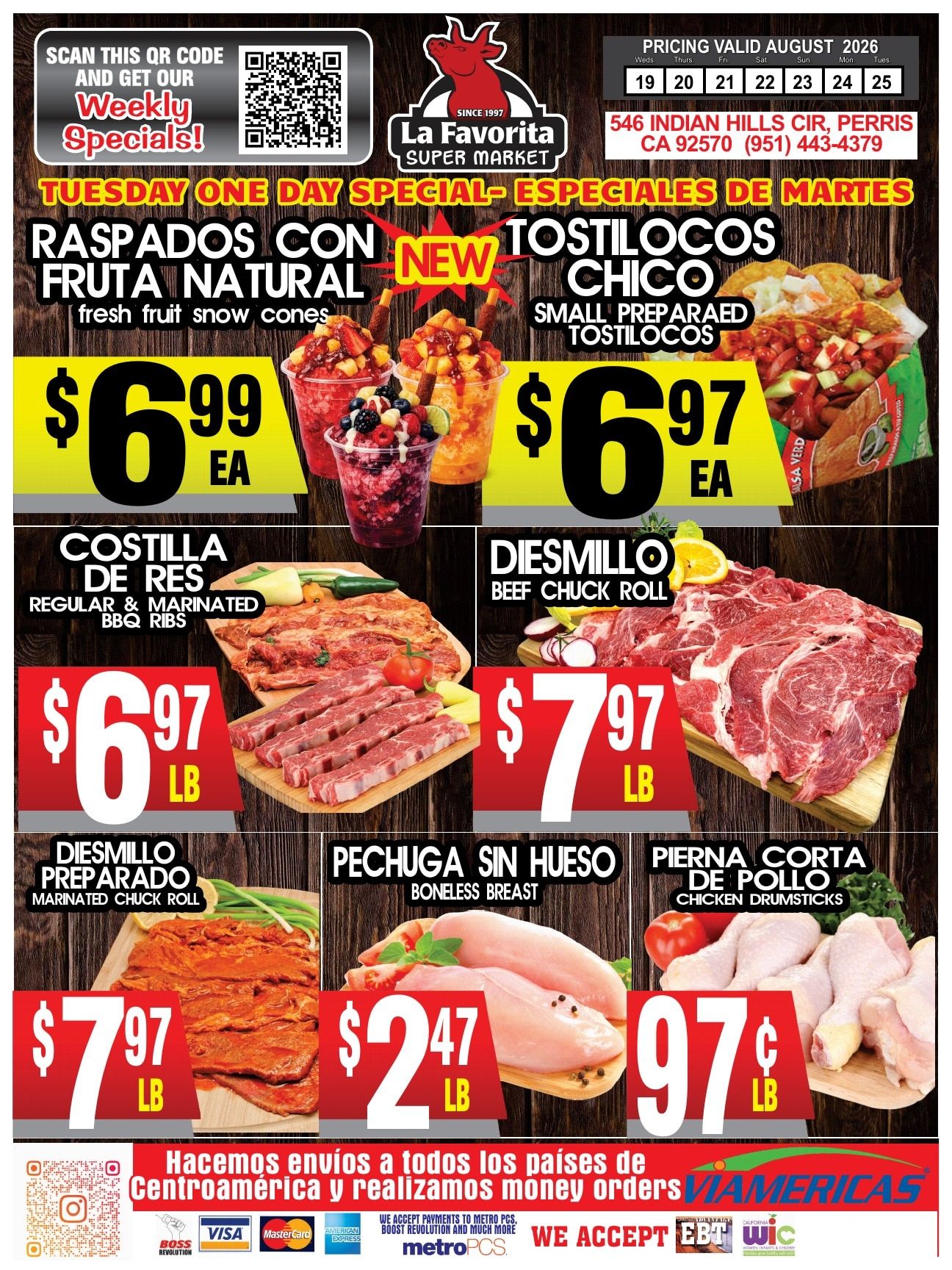 La Favorita Super Market Weekly Ad August 19 - 25, 2026