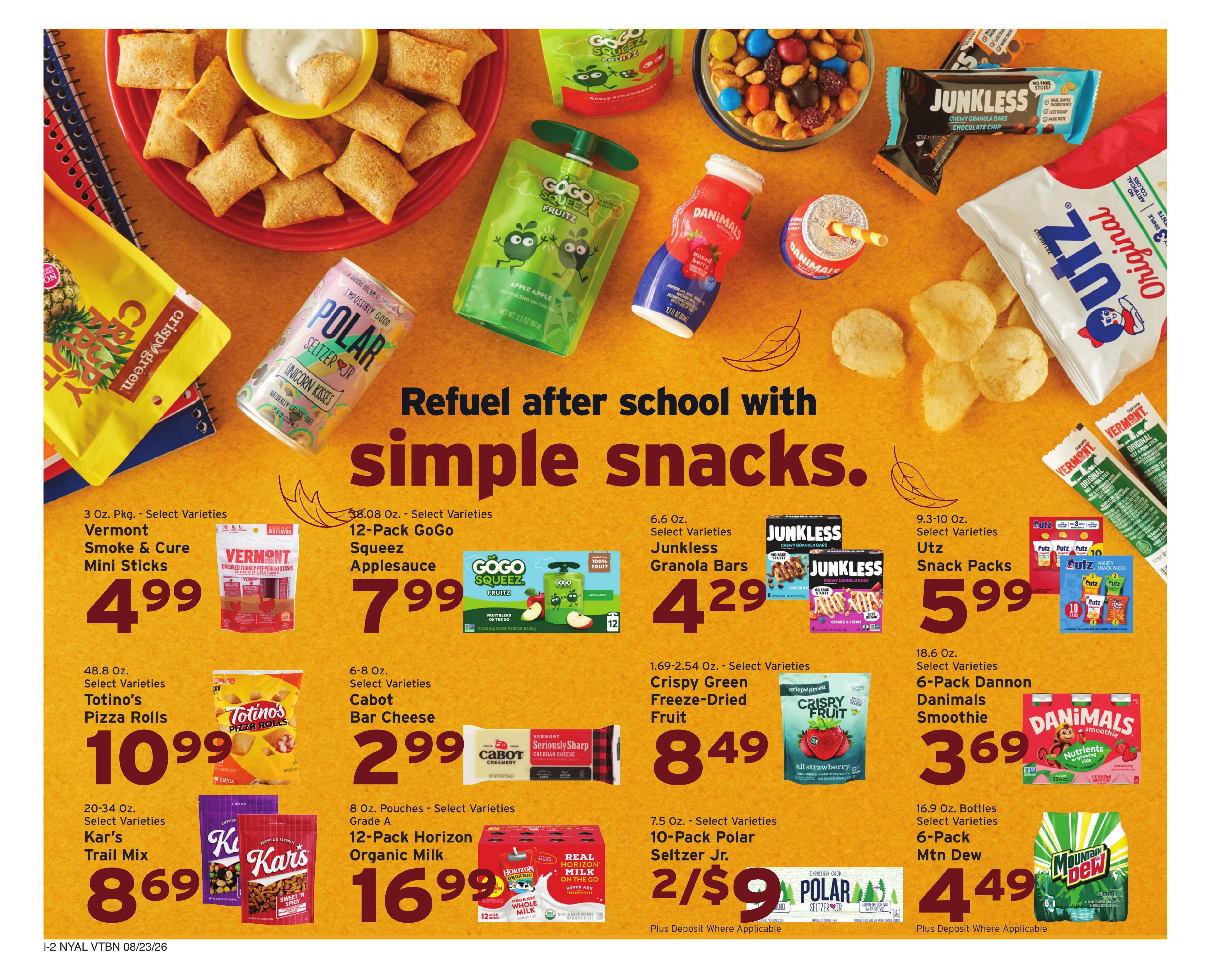 Hannaford (North Pownal Area, VT) Week 35 Weekly Ad August 23 - 29, 2026