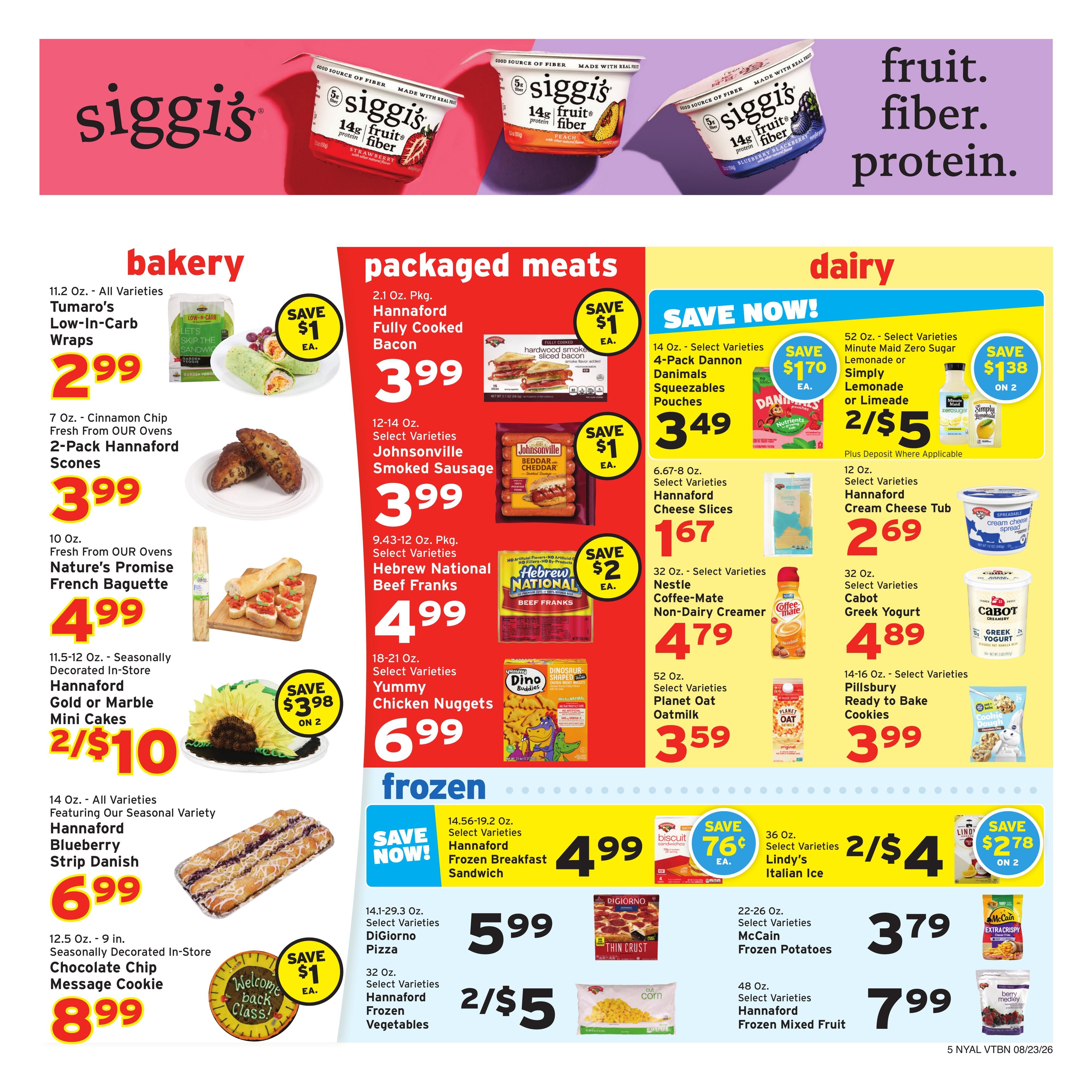 Hannaford (North Pownal Area, VT) Week 35 Weekly Ad August 23 - 29, 2026