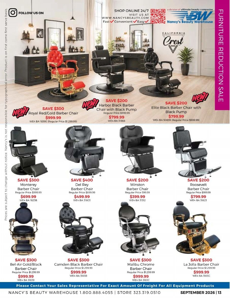 Nancy's Beauty Warehouse Monthly Catalog Weekly Ad September 1 - 30, 2026