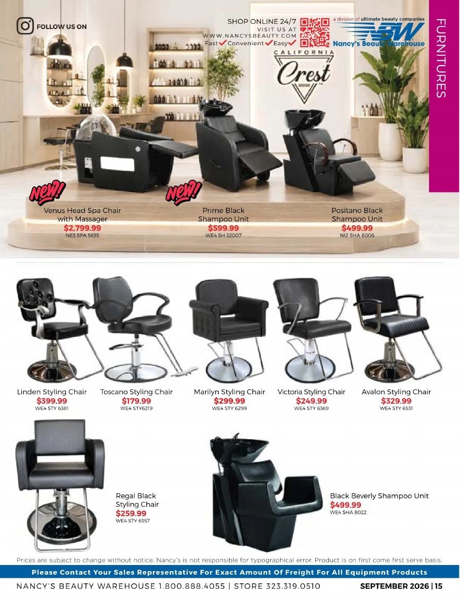 Nancy's Beauty Warehouse Monthly Catalog Weekly Ad September 1 - 30, 2026