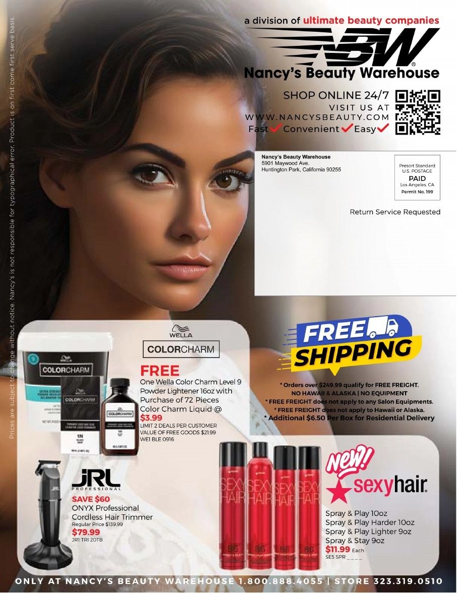 Nancy's Beauty Warehouse Monthly Catalog Weekly Ad September 1 - 30, 2026
