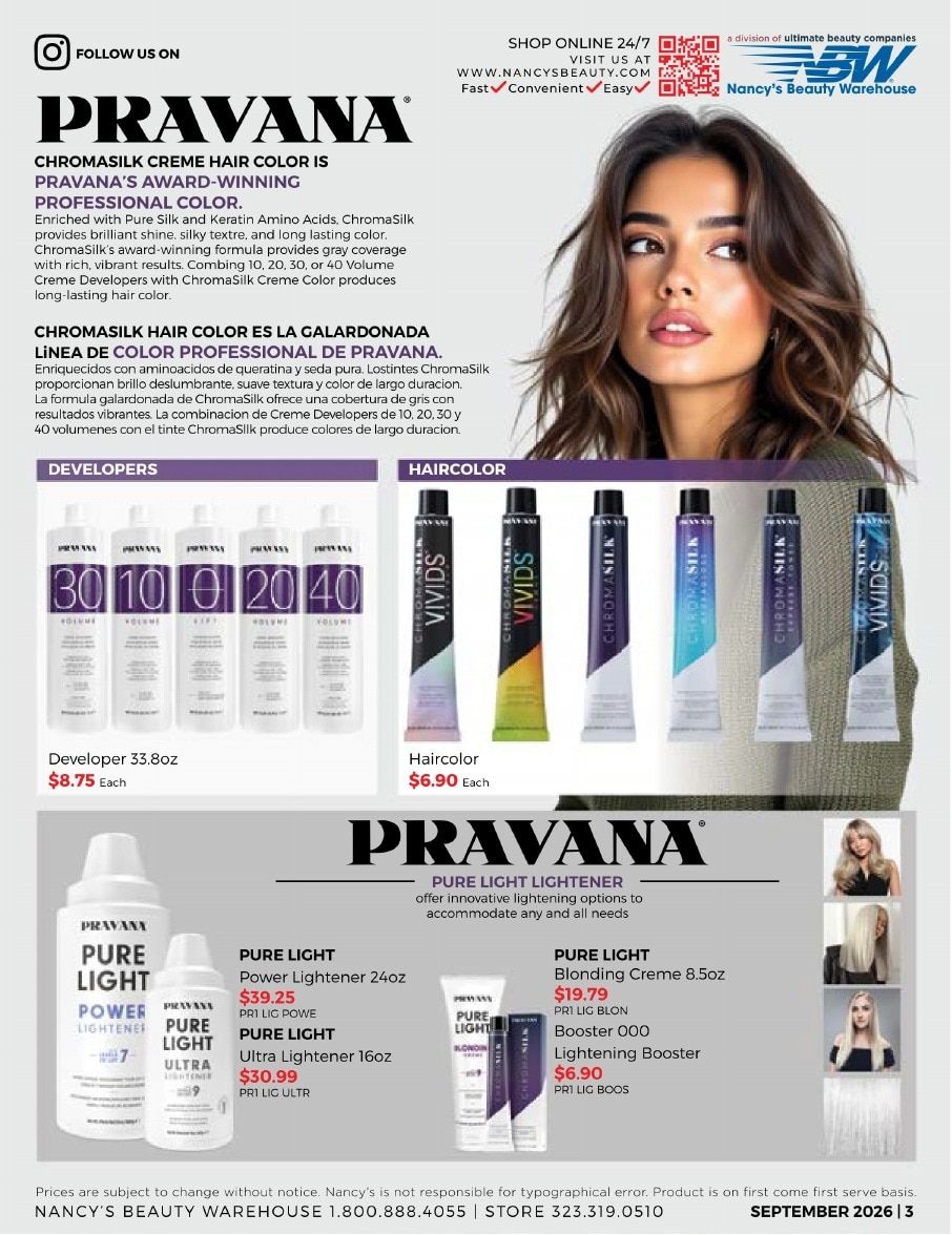 Nancy's Beauty Warehouse Monthly Catalog Weekly Ad September 1 - 30, 2026