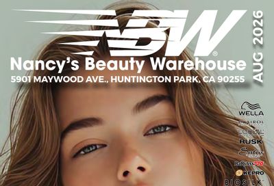 Nancy's Beauty Warehouse Monthly Catalog Weekly Ad August 1 - 31, 2026
