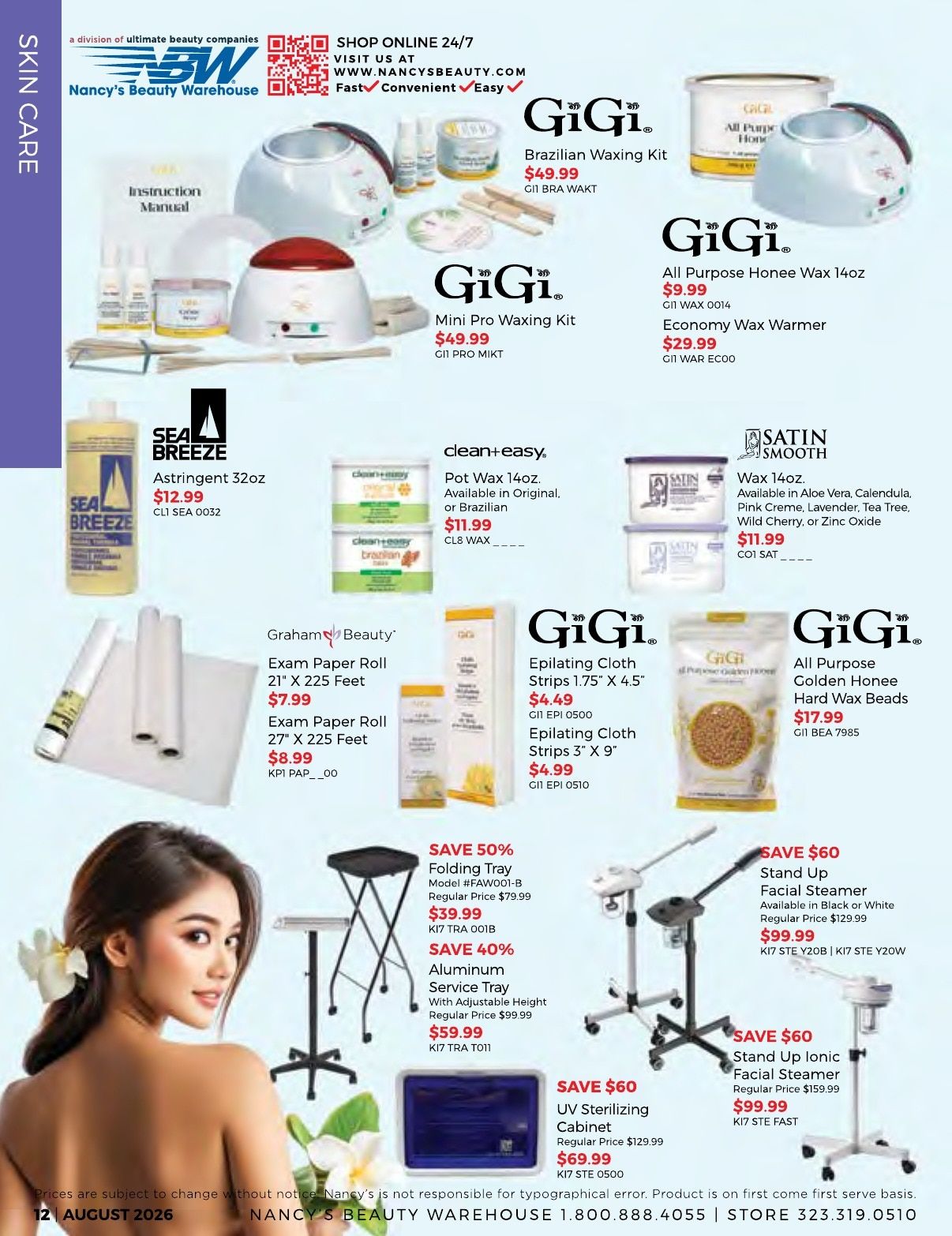 Nancy's Beauty Warehouse Monthly Catalog Weekly Ad August 1 - 31, 2026