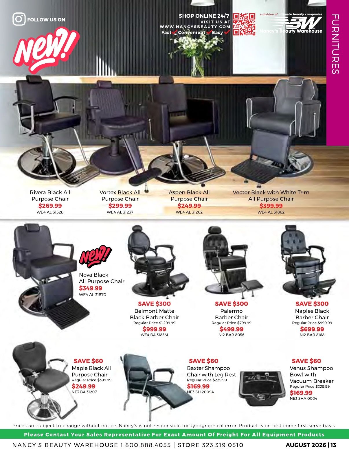 Nancy's Beauty Warehouse Monthly Catalog Weekly Ad August 1 - 31, 2026