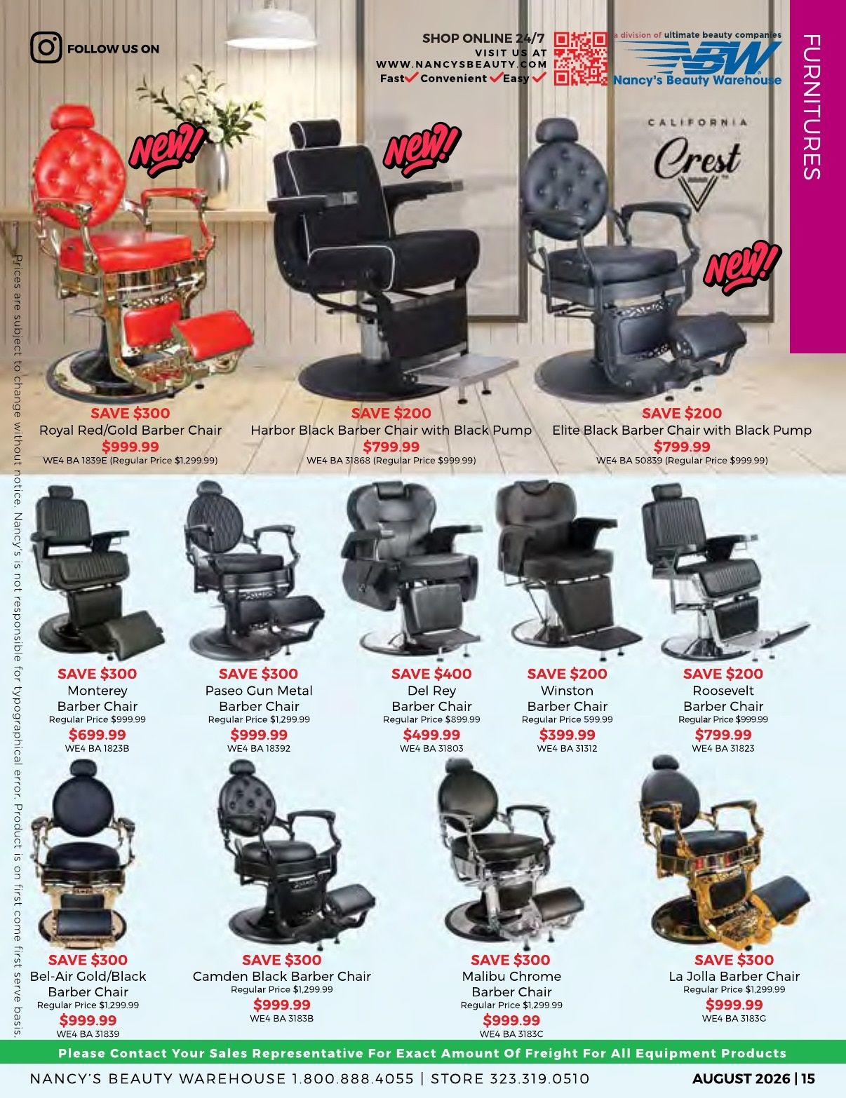 Nancy's Beauty Warehouse Monthly Catalog Weekly Ad August 1 - 31, 2026