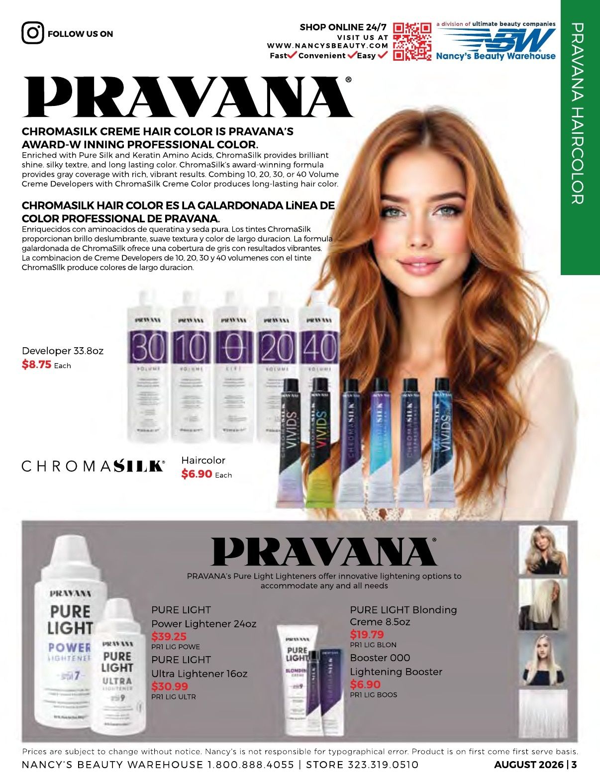 Nancy's Beauty Warehouse Monthly Catalog Weekly Ad August 1 - 31, 2026