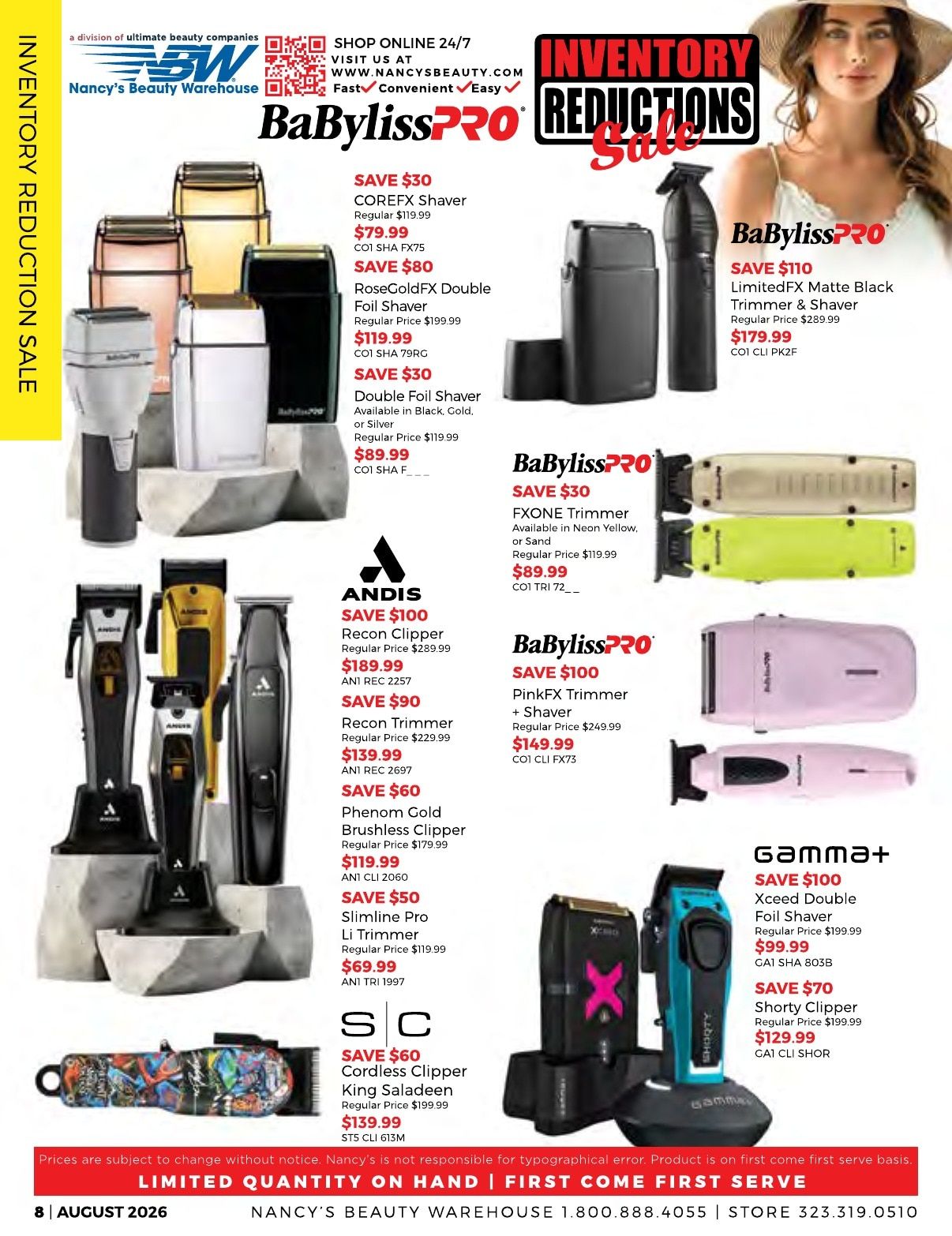 Nancy's Beauty Warehouse Monthly Catalog Weekly Ad August 1 - 31, 2026