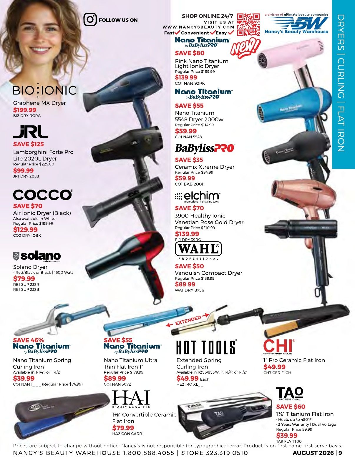 Nancy's Beauty Warehouse Monthly Catalog Weekly Ad August 1 - 31, 2026