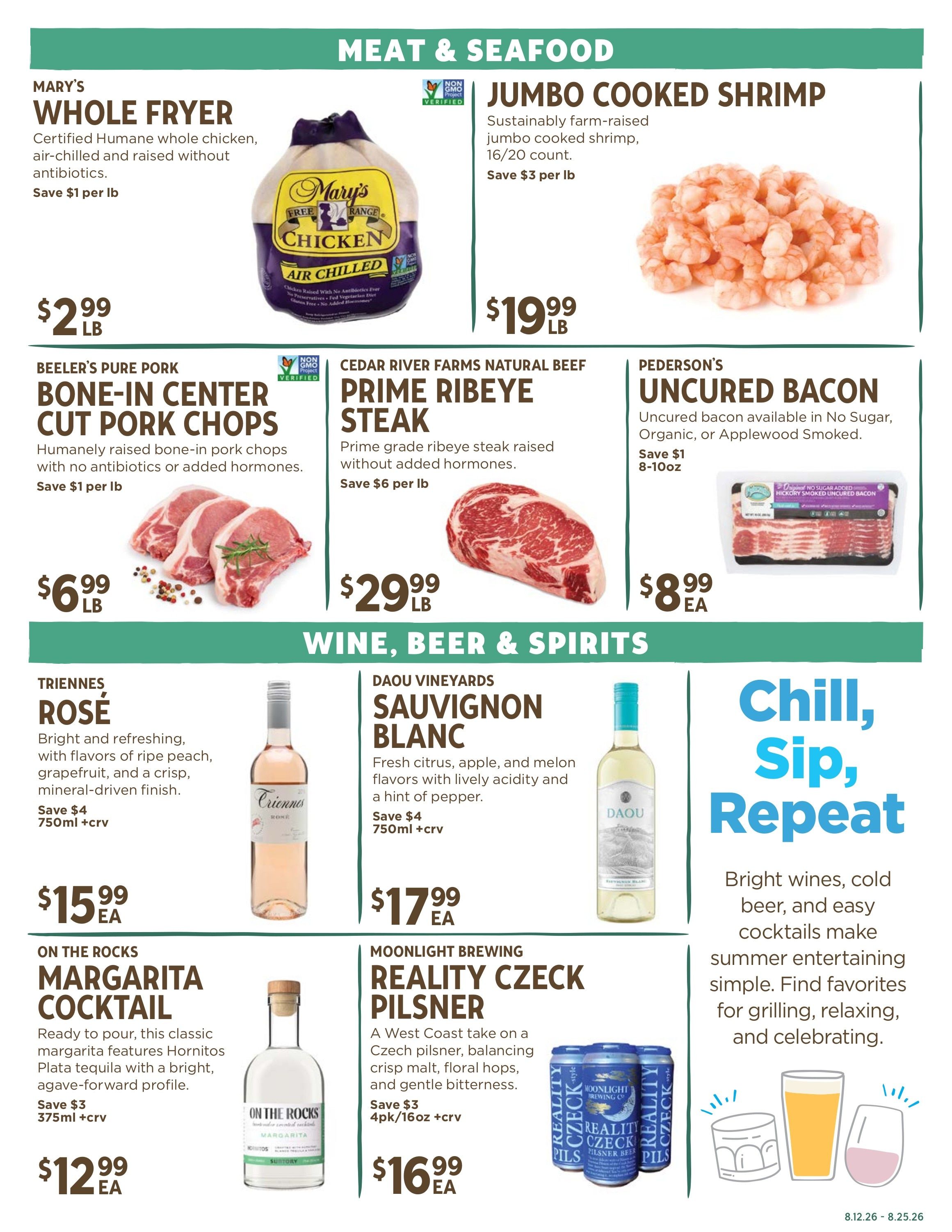 New Leaf Community Markets Weekly Ad August 19 - 25, 2026