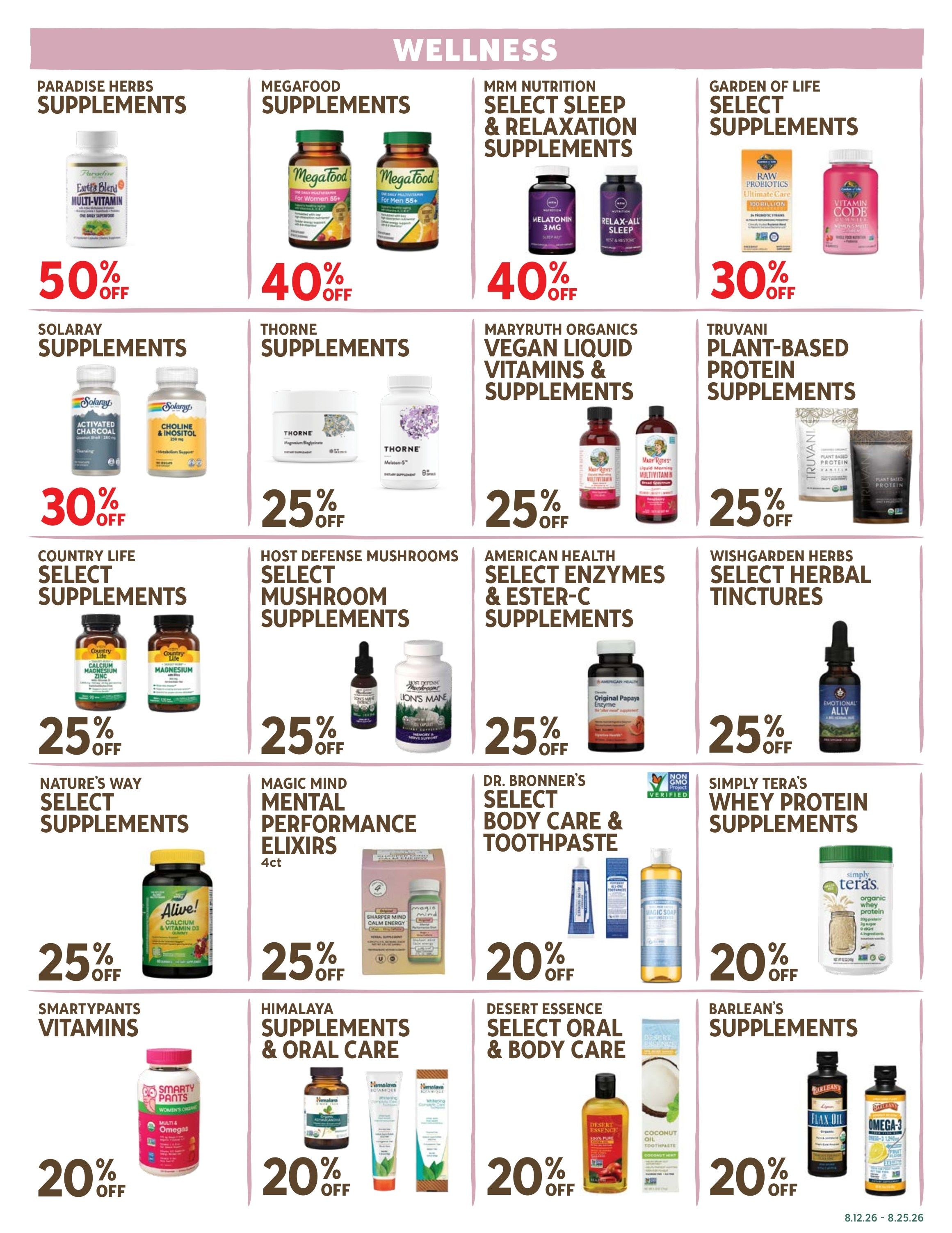 New Leaf Community Markets Weekly Ad August 19 - 25, 2026