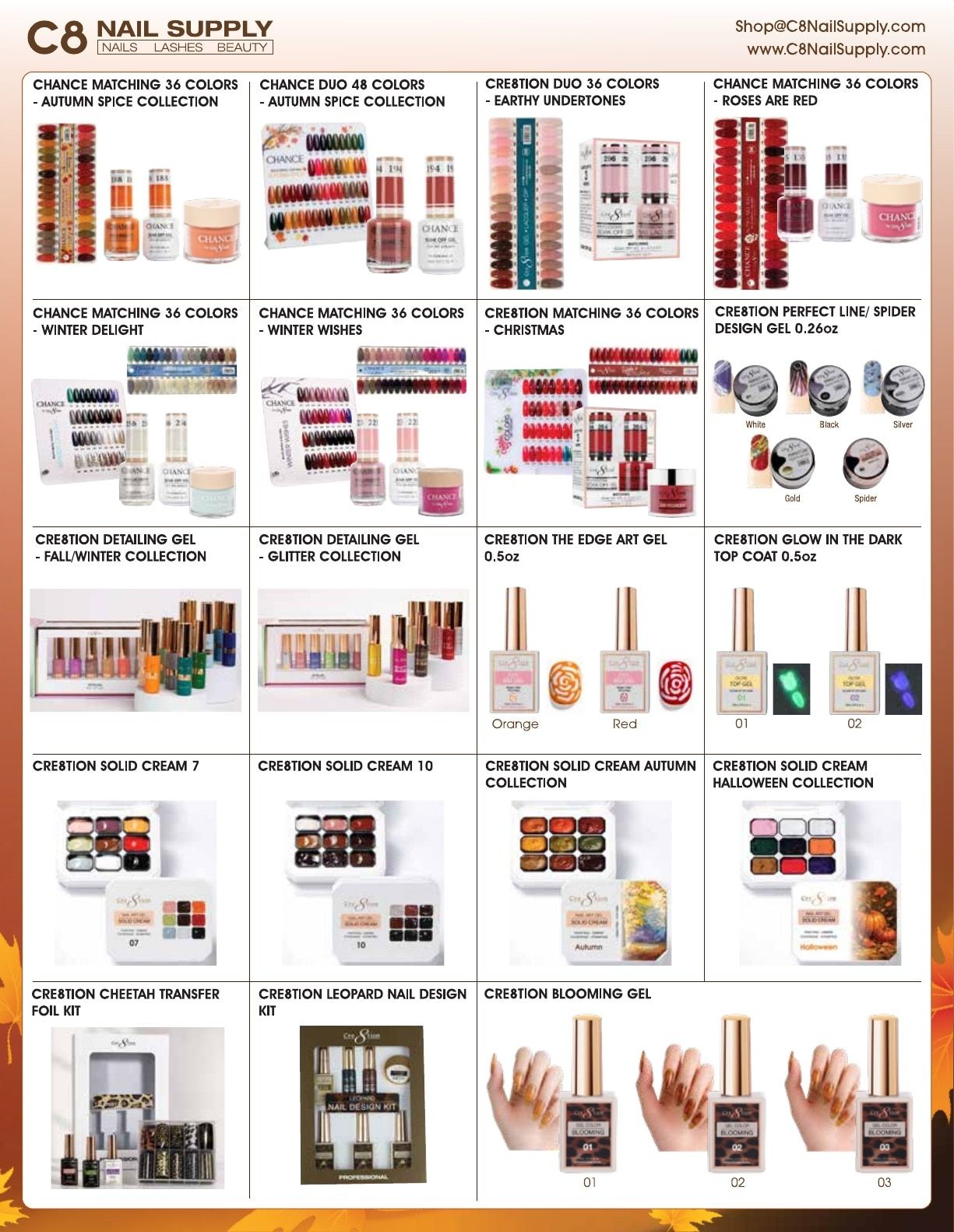 C8 Nail Supply Fall Catalog Weekly Ad September 1 - November 30, 2026