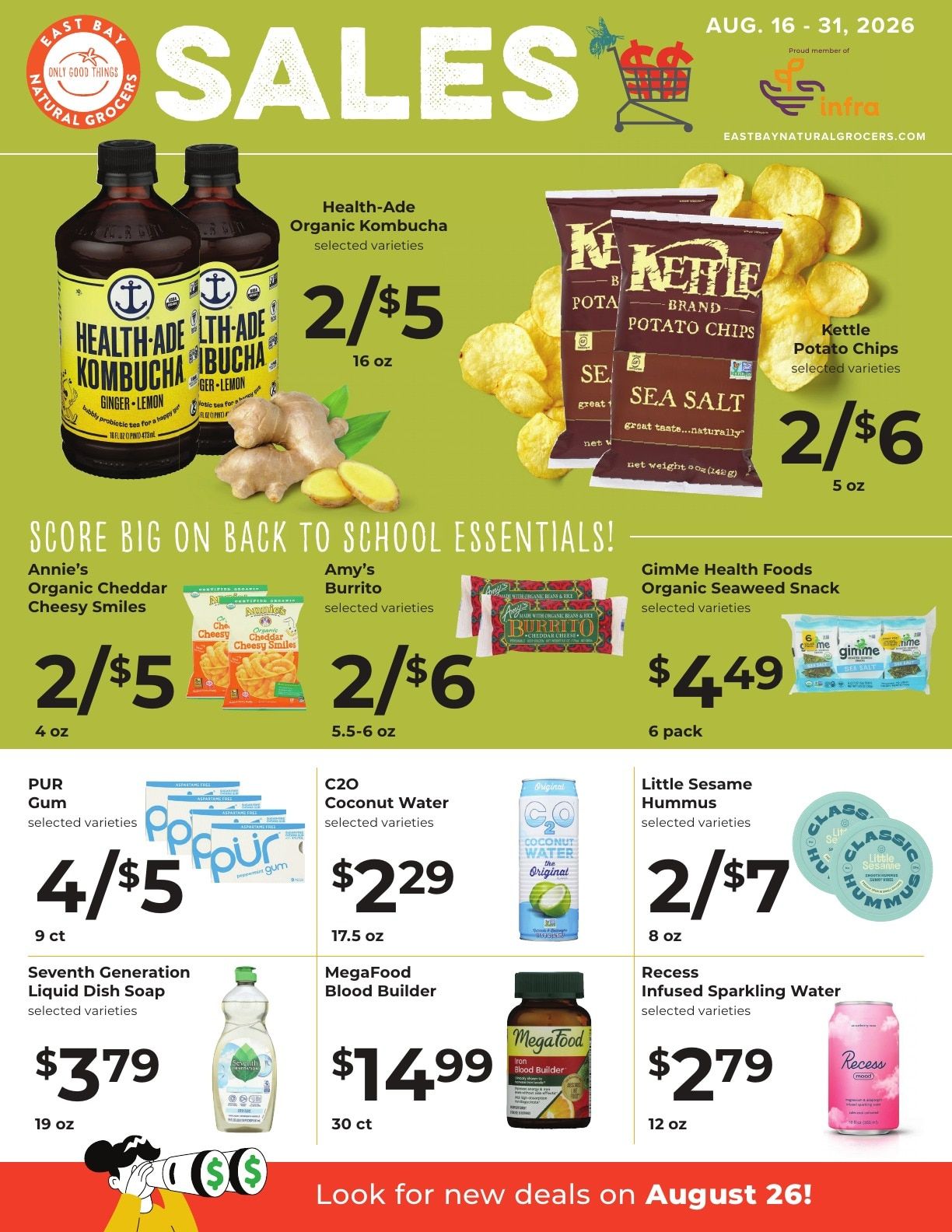 Castro Valley Natural Grocery Sales Weekly Ad August 16 - 31, 2026