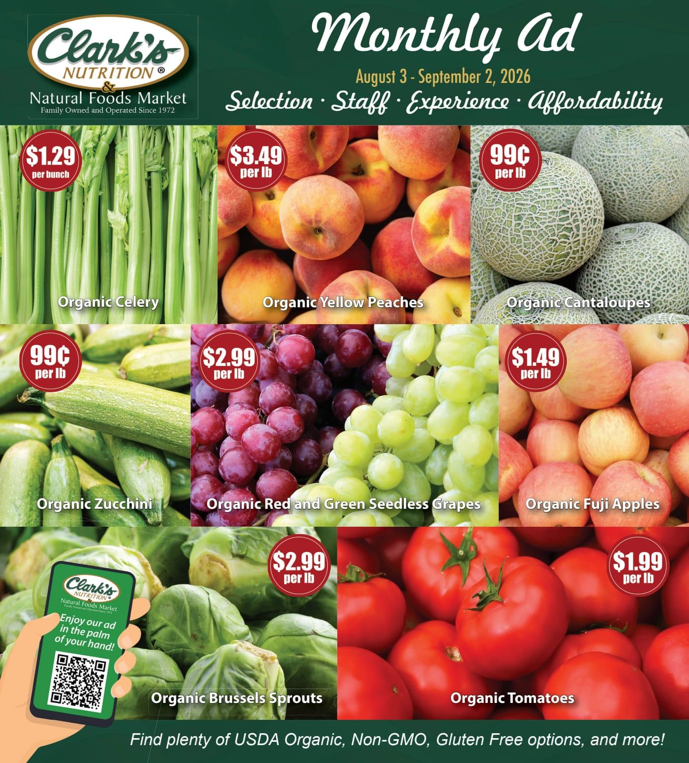 Clark's Nutrition August Weekly Ad August 2 - September 2, 2026